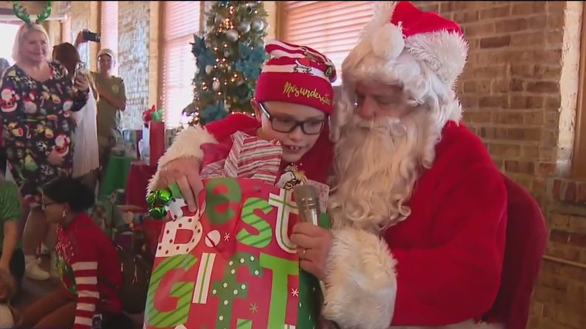 Santa spreads cheer to visually impaired kids